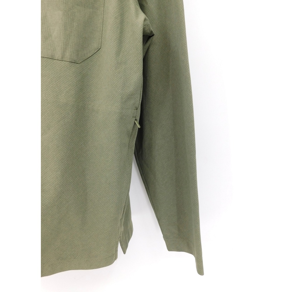 Lululemon Men's WovenAir Half-Zip Green Long Sleeve Pullover Shirt Size L - Picture 3 of 6